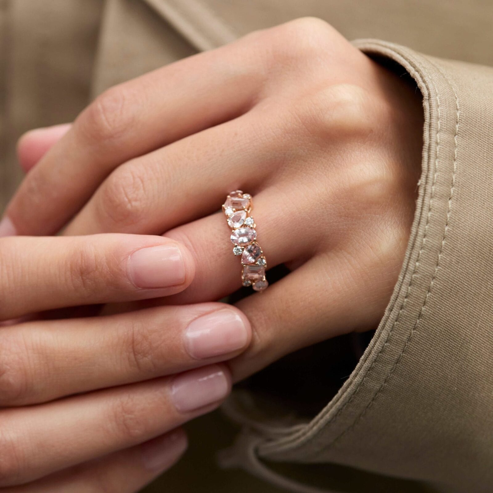 Bague Constellation - Saphir Pêche 2.35 carats - Image 2