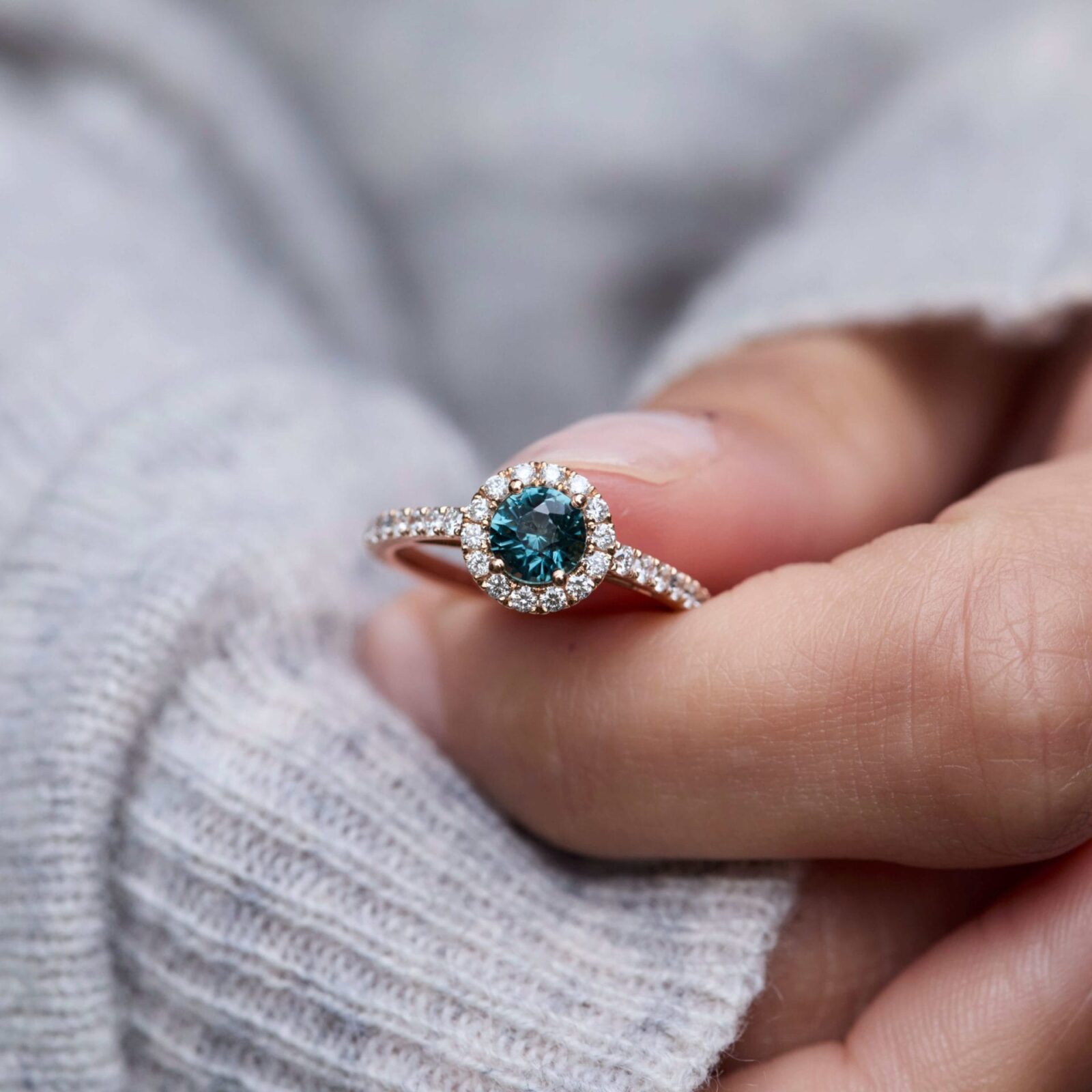 Bague Jaffna - Saphir Teal 1.03 carats - Image 2