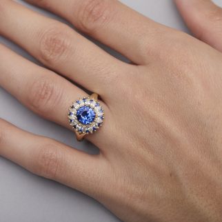 Bague Colombo - Saphir Vivid Blue 2.04 carats