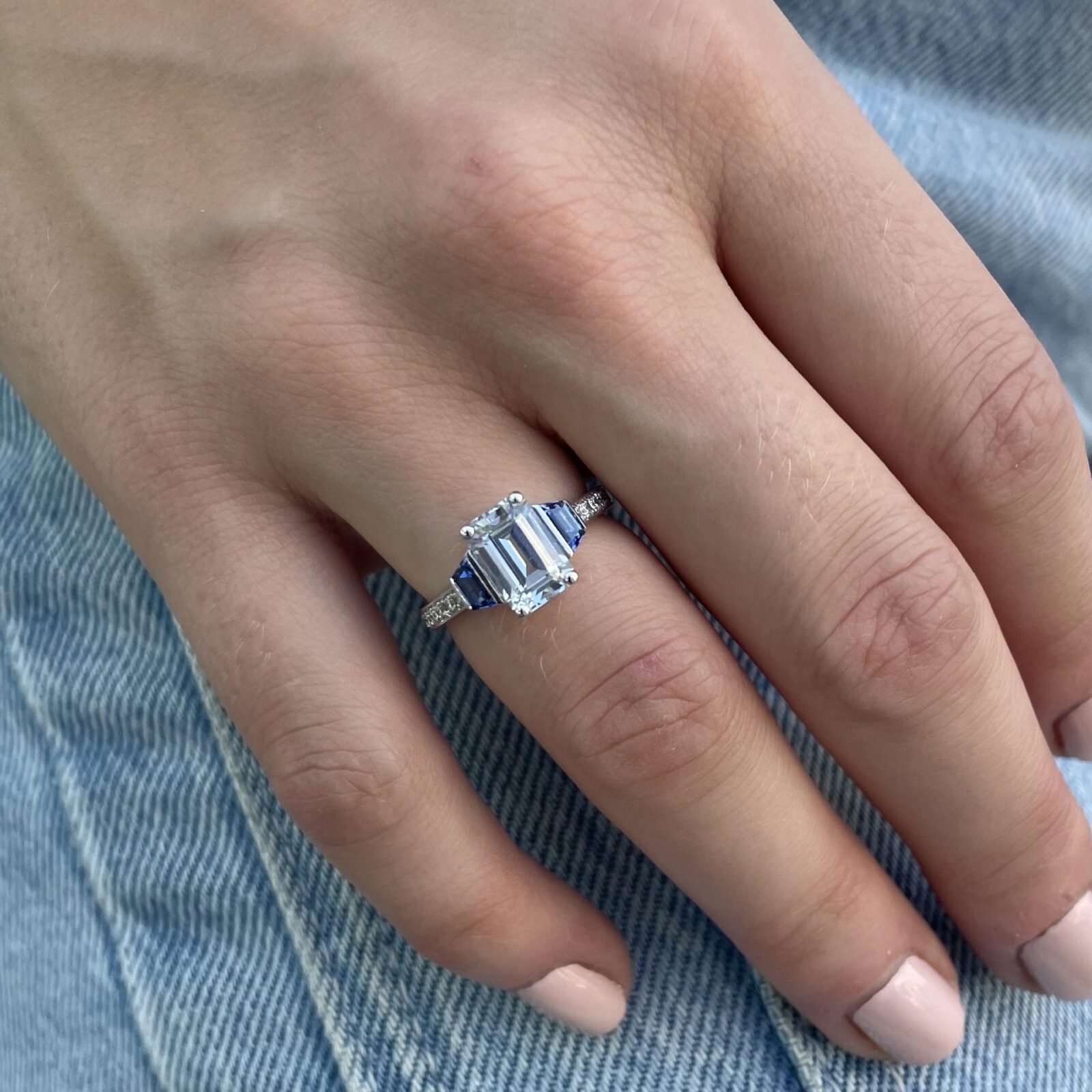 Bague Elahera - Saphir blanc 2.40 carats - Image 2