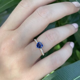 Bague Trinco - Saphir Vivid Blue 1.01 carats