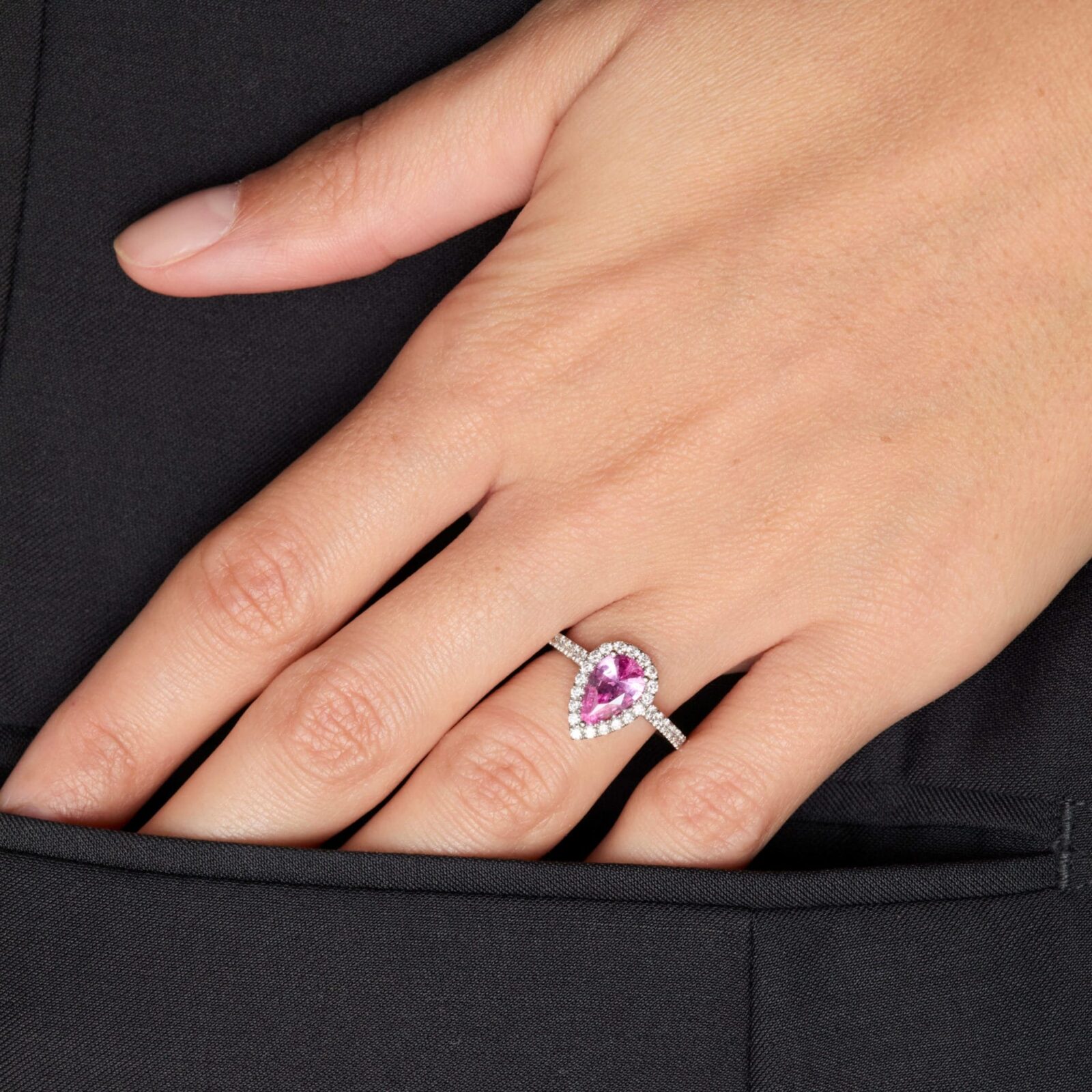 Bague Jaffna - Saphir Rose 1.20 carats - Image 3