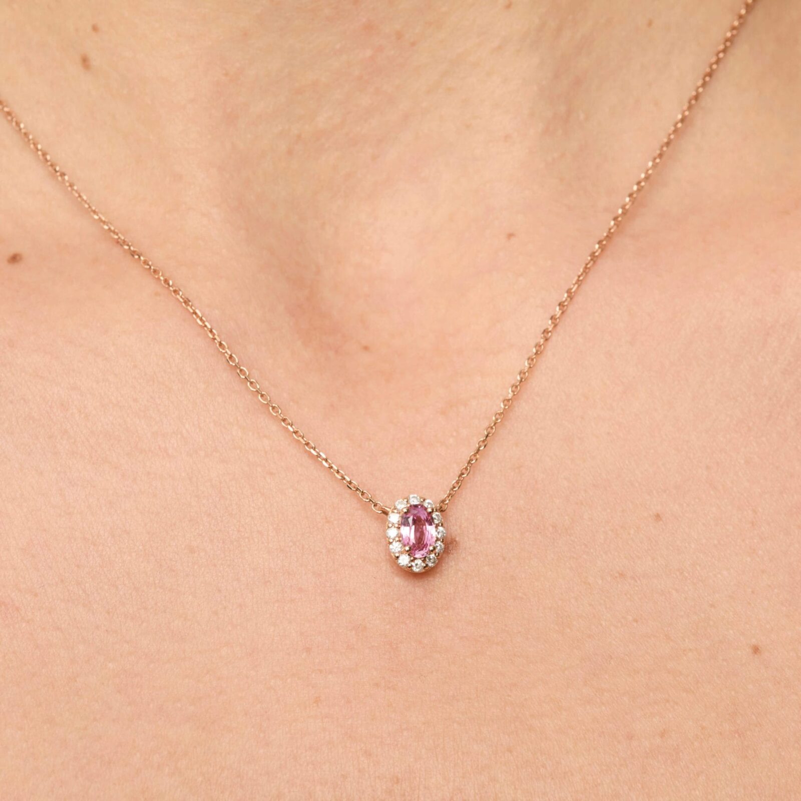 Collier Jaffna - Saphir Padparadscha 0.60 carats - Image 2