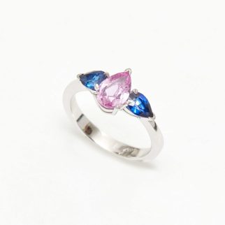 Bague Elahera – Saphir rose 1.12 carats